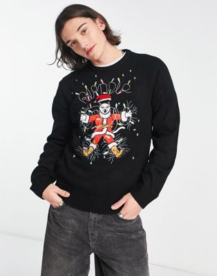 Черный вязаный свитер RIPNDIP santa с графической трикотажной деталью Rip N Dip