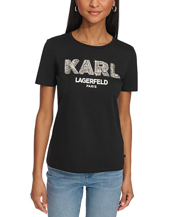 Women's Imitation-Pearl Karl T-Shirt Karl Lagerfeld Paris