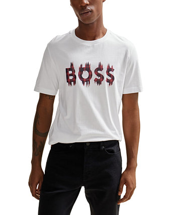 Мужская футболка стандартного кроя Artwork BOSS