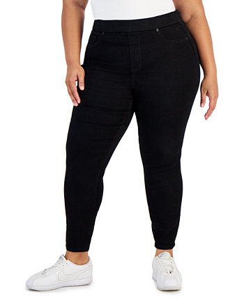 Модные джинсы скинни до щиколотки больших размеров с пышной юбкой без застежек Celebrity Pink
