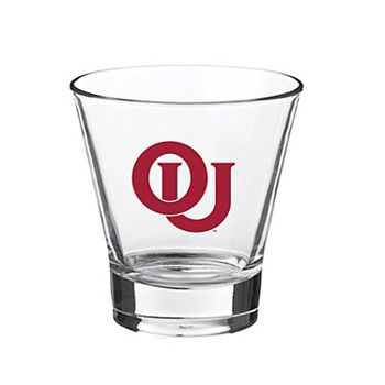 Oklahoma Sooners 12oz. Slant Vault Rock Glass Indigo Falls