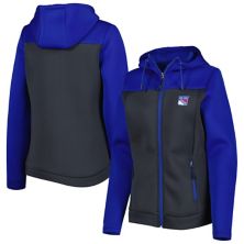 Женская синяя/серая куртка Antigua New York Rangers Protect с молнией во всю длину Antigua