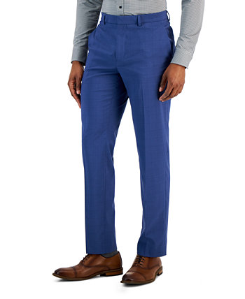 Мужские классические брюки узкого кроя в тон с окном Perry Ellis