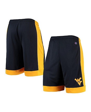 Men's Navy West Virginia Mountaineers Outline Shorts Knights Apparel
