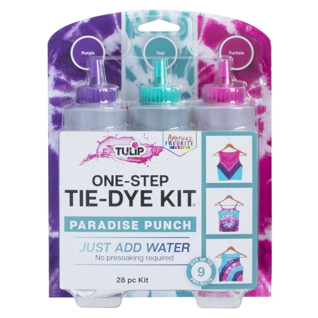 Tulip One-Step Tie-Dye 3 Color Kit, Cherry Blossom, DIY Tie Dye Tulip