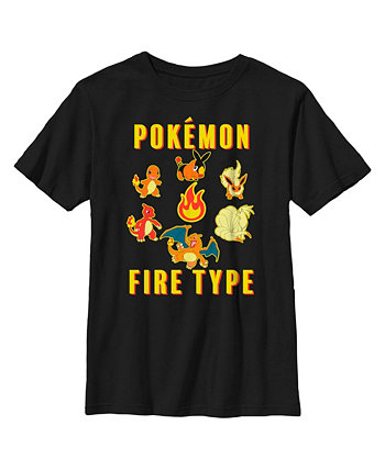 Boy's Pokemon Generations Fire Type  Child T-Shirt Nintendo