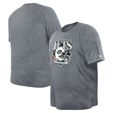 Men's New Era Gray New York Jets Big & Tall Helmet Historic Mark T-Shirt New Era