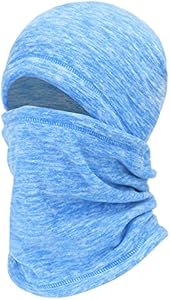 Balaclava Ski Face Mask, Winter Cold Weather Windproof Hooded Scarf Hat with Neck Warmer, Cycling UV Protector for Women Men Mysuntown