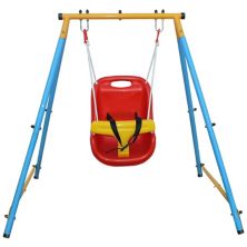 F.c Design Baby Toddler Swing Set With Safety Belt For Backyard - Suitable For Indoor And Outdoor F.C Design
