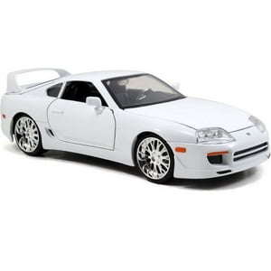 Fast & Furious 1:24 Brian's Dom's Toyota Supra Die-cast Car White Play Vehicles Fast and the Furious