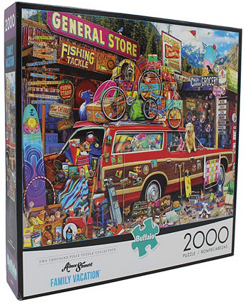 Family Vacation 2000-Piece 3 Полноразмерный набор пазлов Mystery Bundle Buffalo Games