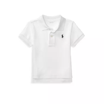 Рубашка-поло из хлопка с интерлоком для маленьких мальчиков Polo Ralph Lauren