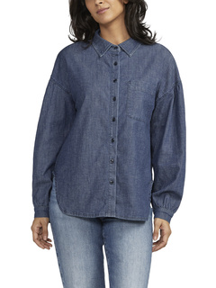 Relaxed Button-Down Shirt Jag Jeans