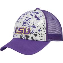 Men's Colosseum Gray/Purple LSU Tigers Love Fern Trucker Snapback Hat Colosseum