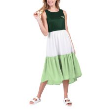 Women's G-III 4Her by Carl Banks Green/Neon Green Green Bay Packers 12th Inning Colorblock Dress In The Style