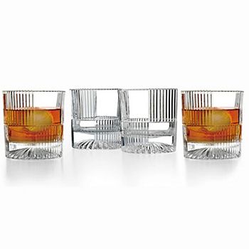 Godinger Silver Scatola Double Old-Fashioned Glasses - Set of 4 Godinger Silver