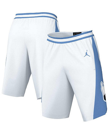 Мужские белые и синие шорты North Carolina Tar Heels Limited в стиле ретро Performance Jordan