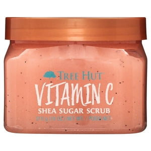 Tree Hut Vitamin C Shea Sugar Exfoliating and Hydrating Body Scrub, 18 oz. Tree Hut