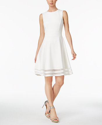Пышное и приталенное платье с иллюзией, классические и миниатюрные Calvin Klein