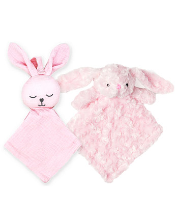 Хранитель пустышки для маленьких девочек и плюшевый кролик, набор из 2 предметов Tendertyme