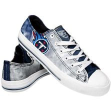 Women's FOCO Tennessee Titans Big Logo Tie-Dye Canvas Sneakers Unbranded