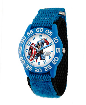 Голубые пластиковые часы для учителей Marvel Captain America Boys Ewatchfactory