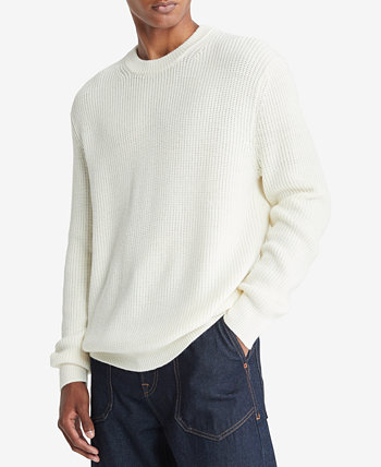 Мужской однотонный свитер с круглым вырезом и длинными рукавами Calvin Klein