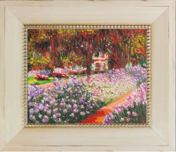 Сад художника в Живерни, картина Моне, ручная роспись маслом, 12,5 x 14,5 дюймов OVERSTOCK ART