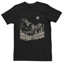 Men's Nighttime Mountain Forest Tee Generic