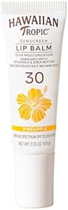 Hawaiian Tropic Pineapple Lip Balm SPF 30, 0.3oz - Beach Essentials, Lip Sunscreen with SPF 30, 0.3oz Hawaiian Tropic