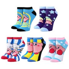 Набор из пяти женских носков до щиколотки Nintendo Kirby Licensed Character