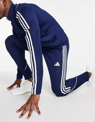 Спортивные брюки adidas Football Tiro 23 темно-синие и белые Adidas