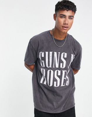 Черная футболка New Look Guns N' Roses New Look