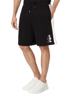 Stacked Logo Cotton French Terry Shorts AX ARMANI EXCHANGE