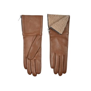 Touch Tech Leather &amp; Шерстяные перчатки Carolina Amato