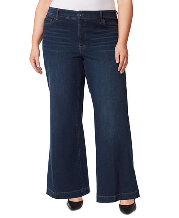 Модные джинсы большого размера True Love Trouser с широкими штанинами Jessica Simpson