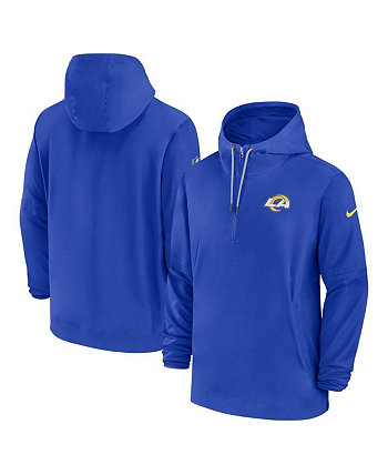 Men's Nike Navy Denver Broncos Sideline Lockup Performance Quarter-Zip Top