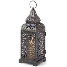 Iron Candle Lantern Tower - 13 inches Accent Plus