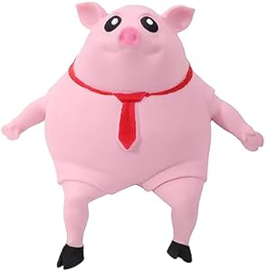 Squishy Pig Toys - Pink Pig Squishy Toy for Kids Adults, Novelty Pig Squeeze Toys, Funny Tiktok Pig Sensory Stress Toy for Decompress and Anxiety Relief Women Men Kids (Small) AHYCS