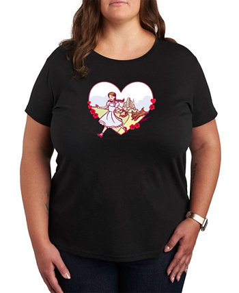 Модная футболка больших размеров Air Waves с рисунком «Волшебник страны Оз» ко Дню святого Валентина Hybrid Apparel