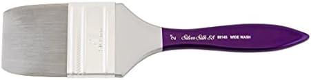 Широкая кисть для акрила Silver Brush Limited 8814S-1-1/2, 1,5 дюйма, короткая ручка, синтетическое волокно Silver Brush Limited