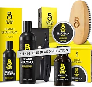 The Beard Club Mens 2 in 1 Shampoo and Conditioner Set - Sulfate Free, Moisturizing, Citrus Scented for Curly Hair Care and Dry Scalp Care The Beard Club