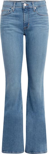 Расклешенные джинсы суперскинни Natalie Midrise Hudson
