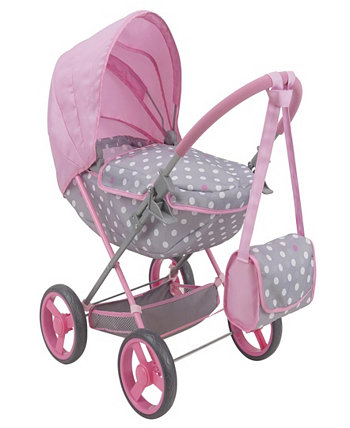 Crew - Cotton Candy Pink - Doll Deluxe Pram 509