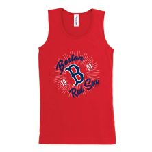 Girls Youth Soft as a Grape Red Boston Red Sox Tank Top Soft As A Grape