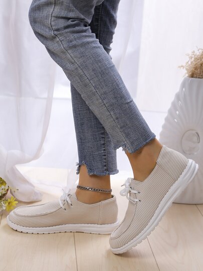 Обувь минималистичный на шнурках повседневный SHEIN