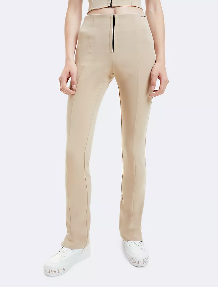 Узкие брюки с высокой талией Calvin Klein
