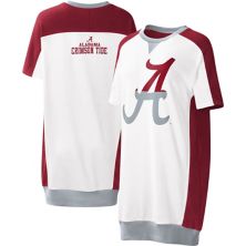 Женское Платье G-III 4Her by Carl Banks Белое Alabama Crimson Tide Home Run T-Shirt In The Style