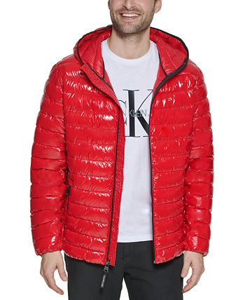 Мужская куртка-пуховик с капюшоном и пуховиком, созданная для Macy's Calvin Klein