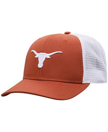 Оранжево-белая мужская бейсболка Texas Longhorns Trucker Snapback Top of the World